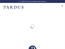 Tablet Screenshot of pardusunderwriting.com